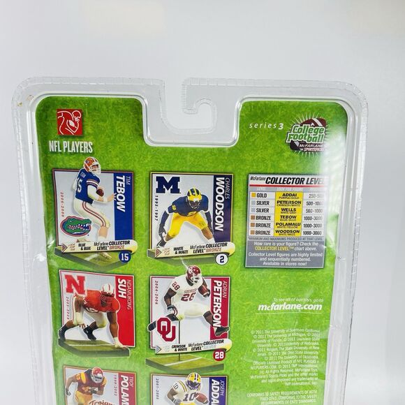 McFarlane NCAA Football Ndamukong Suh Figure Debut Nebraska Cornhuskers Huskers - Picture 13 of 13